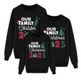 thumbnail image 1 of Fiaer Matching Family Christmas Sweatshirts 2025 Long Sleeve Crewneck Plus Size Xmas Pullover Trendy Loose Fit Holiday Soft Tops Men L, 1 of 4