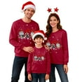 thumbnail image 1 of Fiaer Matching Family Christmas Sweatshirts Crew Neck Funny Graphic Pullovers Plus Size Long Sleeve Warm Tops Men XL, 1 of 7