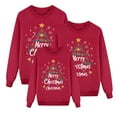 thumbnail image 1 of Fiaer Matching Family Christmas Sweatshirts Xmas Funny Plus Size Pullover Long Sleeve Holiday Loose Fit Trendy Tops Dad XL, 1 of 4