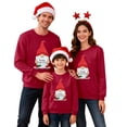 thumbnail image 1 of Fiaer Matching Family Merry Christmas Sweatshirts Funny Graphic Crew Neck Pullover Long Sleeve Loose Fit Casual Trendy Xmas Tops Women XL, 1 of 7