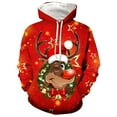 thumbnail image 1 of Fiaer Men's Hoodie Christmas Funny Graphic Oversized Hooded Sweatshirts Long Sleeve Drawstring Pocket Xmas Tops Red S, 1 of 3
