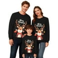 thumbnail image 1 of Fiaer Merry Christmas Sweatshirts for Family Trendy Baggy Funny Reindeer Graphic Xmas Pullover Crew Neck Long Sleeve Warm Holiday Tops Kid 130, 1 of 5