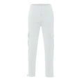 thumbnail image 1 of Fiaer Oversized Cargo Pants for Women Slim Fit Low Waisted Lace up Trousers Multiple Pockets Solid Color Slacks White S, 1 of 4
