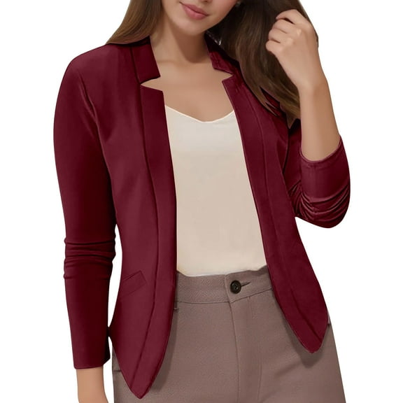 Fiaer,Oversized Dressy Blazer for Women,Womens Slim Fit Trendy Business Tops,Women's Casual Comfy Solid Color Outwear RD1 XL