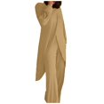 thumbnail image 1 of Fiaer,Oversized Irregular Hem Lounge Wear Sets for Women,2 Piece Sets for Crew Neck Long T Shirts and Palazzo Pants,Womens Loose Fit Casual Trendy Solid Outfits Set Khaki XXXL, 1 of 5