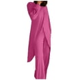 thumbnail image 1 of Fiaer,Oversized Irregular Hem Lounge Wear Sets for Women,2 Piece Sets for Crew Neck Long T Shirts and Palazzo Pants,Womens Loose Fit Casual Trendy Solid Outfits Set Hot Pink XXL, 1 of 5