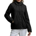 thumbnail image 1 of Fiaer,Oversized Softshell Jackets for Women,Womens Windproof Loose Fit Full Zip Long Sleeve Hiking Mountaineering Hooded Tops with Pockets Black L, 1 of 6