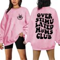 thumbnail image 1 of Fiaer Plus Size Sweatshirt for Women Cool Skeleton Graphic Funny Pullover Crew Neck Long Sleeve Baggy Fashion Tops Pink S, 1 of 4
