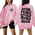thumbnail image 1 of Fiaer Plus Size Sweatshirt for Women Cool Skeleton Graphic Funny Pullover Crew Neck Long Sleeve Baggy Fashion Tops Pink XL, 1 of 4