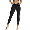 thumbnail image 1 of Fiaer Sauna Pants Women Sweat Leggings Oversized High Waist Workout Body Shaper Pants Buttons Tummy Control Trousers Blue XXL, 1 of 4