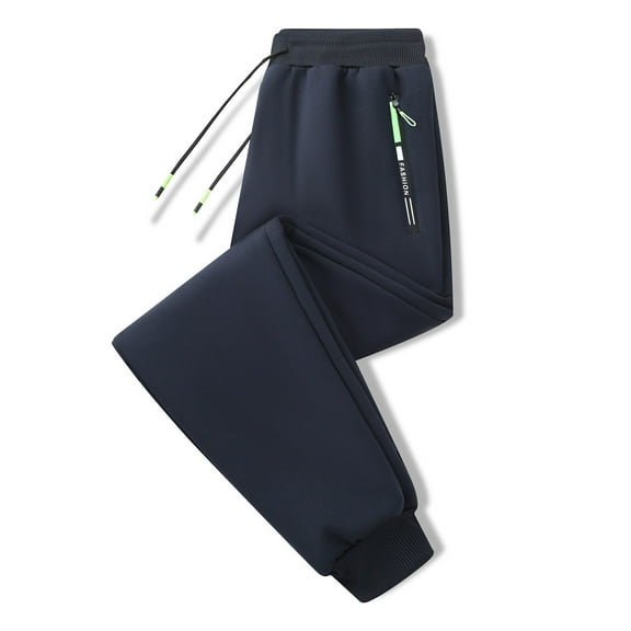 Fiaer Sweatpants Women Baggy Trendy Casual Pants Oversized Loose Fit Comfy Solid Lace up Trousers with Pocket Navy M