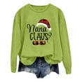 thumbnail image 1 of Fiaer Sweatshirt for Women Christmas Grandma Oversized Long Sleeve Pullover Loose Fit Crew Neck Trendy Cute Graphic Tops Green XXL, 1 of 5
