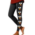 thumbnail image 1 of Fiaer Thanksgiving Womens Leggings Funny Graphic Plus Size Yoga Pants Tummy Control High Waisted Comfy Holiday Workout Trousers Black M, 1 of 5