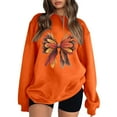 thumbnail image 1 of Fiaer Thanksgiving Womens Sweatshirts Leaf Graphic Plus Size Pullover Long Sleeve Crew Neck Fashion Comfort Tops Orange M, 1 of 4