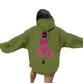 thumbnail image 1 of Fiaer,Women Cancer Sweatshirts Breast Cancer Hoodies Pink Ribbon with Butterfly Graphic Plus Size Tops Cancer Awareness Support Green L, 1 of 7