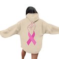 thumbnail image 1 of Fiaer,Women Hoodies Breast Cancer Awareness Fall Sweatshirts for Women 2025 Y2k Fall Winter Plus Size Hooded Tops with Pockets Light Yellow XXL, 1 of 7