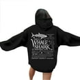 thumbnail image 1 of Fiaer Women Hoodies Long Sleeve Animal Letter Printed Drawstring Loose Fit Fall Hooded Sweatshirts with Pocket Black S, 1 of 5