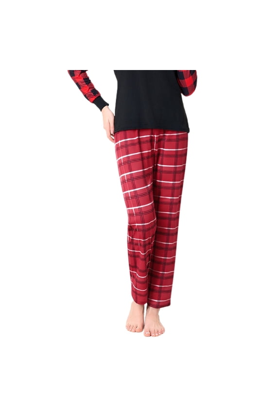 Women Leopard Wide Leg Pants Oversized High Waisted Baggy Trousers Comfort Trendy Casual Slacks with Pocket Red3 M