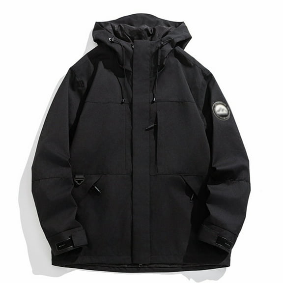 Fiaer Women's Hooded Rain Jacket Outdoor Raincoat Windbreaker Oversized Windproof Full Zip up Color Blocking Tops for Hiking and Casual Wear OTHER XXL