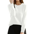 thumbnail image 1 of Fiaer Women's Sweaters Crew Neck Fall Winter Lightweight Plus Size Long Sleeve Slim Fit Trendy Knit Tops WH2 XL, 1 of 4