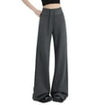 thumbnail image 1 of Fiaer,Women's Yoga Baggy Lounge Joggers,Womens Comfort Wide Legging Pants with Pockets,Drawstring Casual Trendy Trousers for Women Dark Gray L, 1 of 3