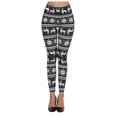 thumbnail image 1 of Fiaer Womens Christmas Leggings Oversized Xmas Yoga Pants Cute Graphic High Waisted Slim Fit Tight Trousers White XXL, 1 of 8