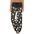 thumbnail image 1 of Fiaer,Womens Halloween Pajamas Pants Ladies Pumpkins Plus Size Pajama Cute Soft Long Bottoms Women Pjs Pj Jammies,Lounge Trousers for Sleepwear Black S, 1 of 5