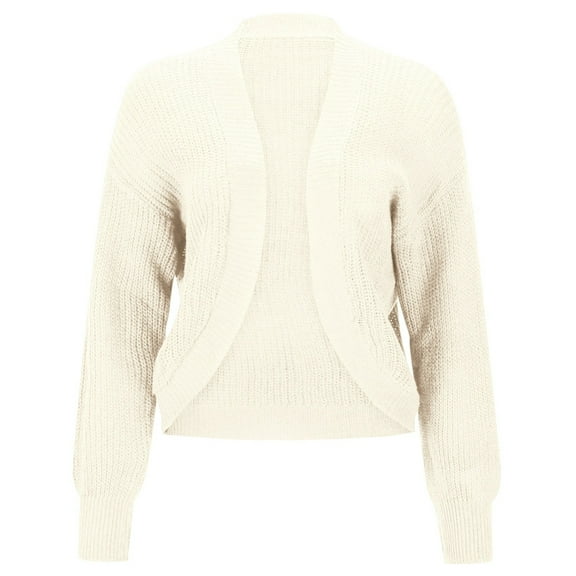 Fiaer,Womens Long Sleeve Cropped Knit,Casual Trendy Cardigans for Women,Women's Comfort Going out Knitted Tops Beige XL