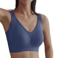 thumbnail image 1 of Fiaer Womens Minimizer Bras Oversized Push up Support Full Coverage Adjustable Straps Stretch Bra Blue XXXL, 1 of 7