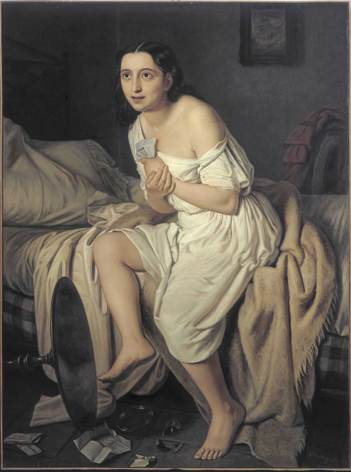 Fiamminghi Giacomo (1815 - 1895) Canvas Art - (24 x 36)