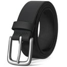 SWSMCLT Women's Studded Belt Punk Star Spiked Rivet Metal Buckle Disco Vintage Halloween Dance Faux Leather Belts for Jeans Black One Size