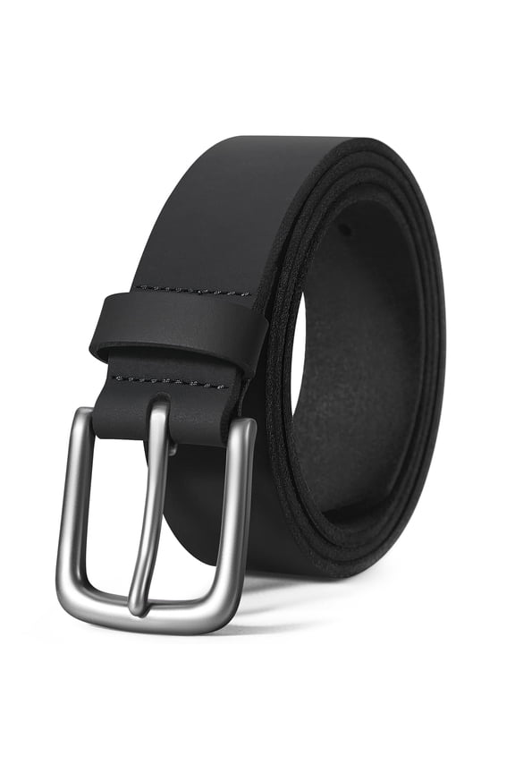 Men’s Belt Genuine Leather Belts, Handmade Casual Jeans Belt for Men with Gift Box