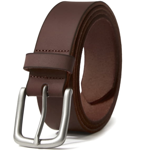 Fianmy Men’s Belt Genuine Leather Belts, Handmade Casual Jeans Belt for Men with Gift Box