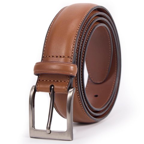 Men's Belt, Genuine Leather Dress Belts for Men, Handmade Classic Jeans Belt for Work Business Casual