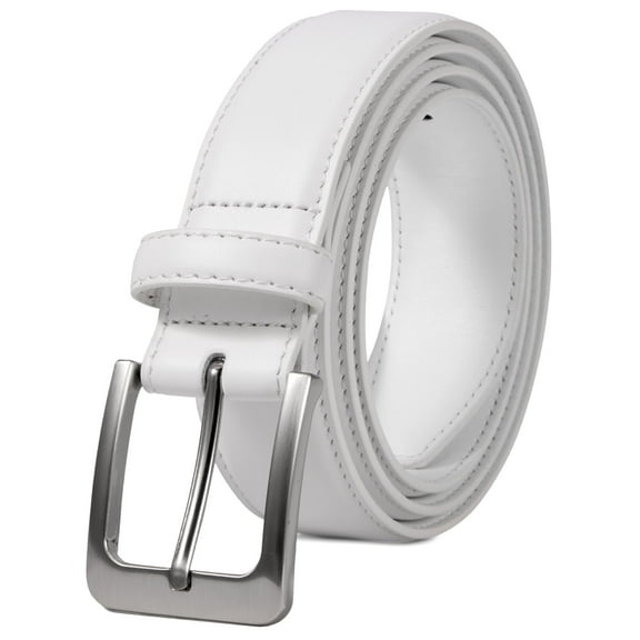 Fianmy Men's Belt, Genuine Leather Dress Belts for Men, Handmade Classic Jeans Belt for Work Business Casual