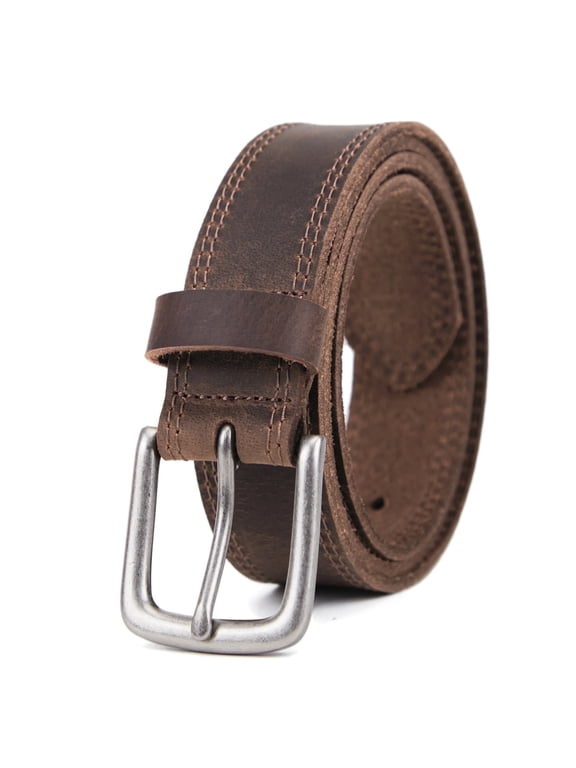 Men's Genuine Leather Belt, Handmade Casual Dress Jeans Leather Belts for Men