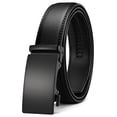 thumbnail image 1 of Fianmy Men’s Leather Belt, Slide Ratchet Belt for Dress Casual with Adjustable Buckle, Trim to Fit, 1 of 9