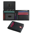 thumbnail image 1 of Fianmy Wallet for Men, Slim Leather Rfid Blocking Mens Wallet, Minimalist Credit Card Holder with 2 ID Window, 1 of 8
