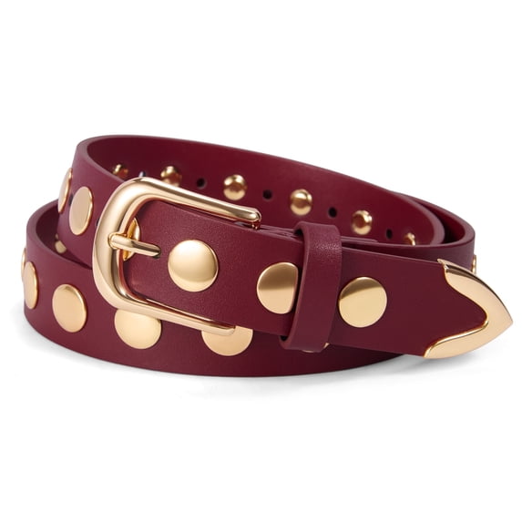 Fianmy Women’s Belt Studded Belts, Fashion Punk Belt for Jeans Pants Dress