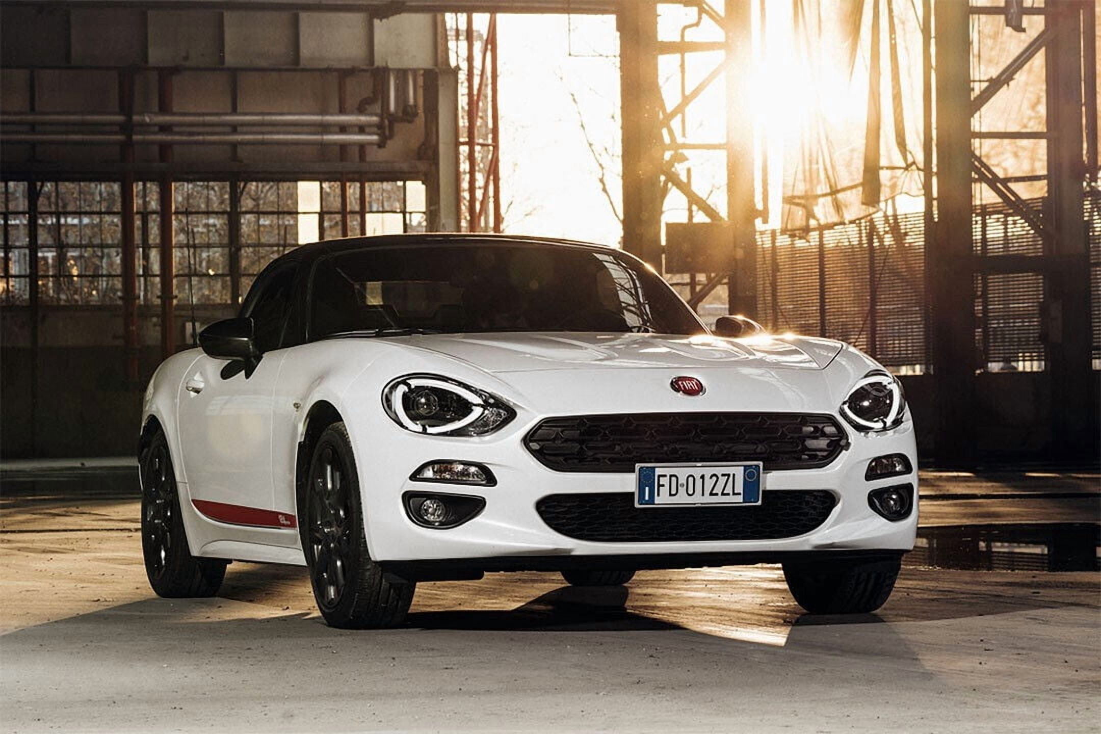 Fiat 124 Spider S Design Sports Car Auto Wall Poster - 24x36 Inch ...