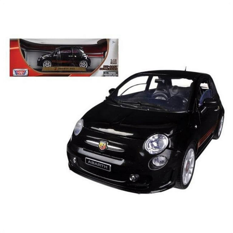 Fiat 500 Abarth Black 1-18 Diecast Car Model - Walmart.com
