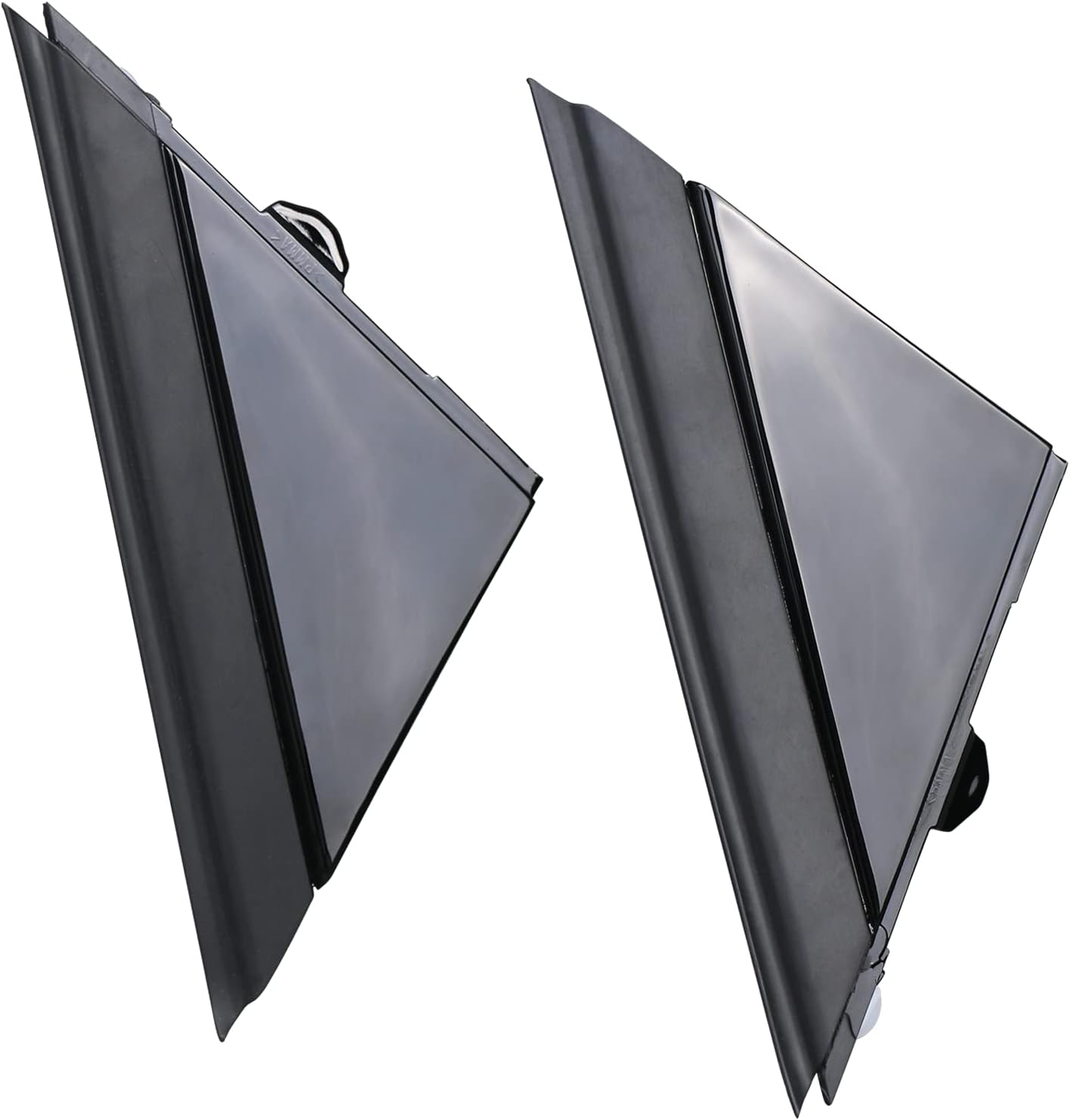 Aramox 2 Stuks Deur Spiegel Vlag Cover Achteruitkijkspiegel Driehoek Versiering Compatibel met 500 2012-2017 OE: 1SH17KX7AA (Mat zwart