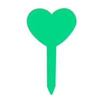 Fiaya Women 100 Pcs Plant Labels, Heart-Type Plant Tags Seeding Signs, Reusable Garden Nursery Markers for Flowers Potted, Great Gift for Gardener, 3.27 x 1.97 inch (Green)