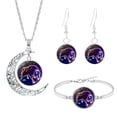 thumbnail image 1 of Fiaya Women 12 Constellation Starry Sky Jewelry Set, Zodiac Necklace Bracelet with Earrings Set of 4, Jewelry Accessories for Women Men (Taurus), 1 of 1