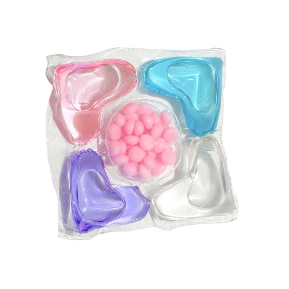 Fiaya Women 5 In 1 Laundry Beads Concentrate, 36Pcs Water-Soluble Softener, Laundry Fragrance Enhancer, Stains Clean Remover, Lasting in-Wash Fresh Clothes Beads