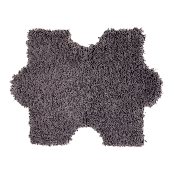 Fiaya Women 8 Pcs Plush Splicing Carpet, Square Puzzle DIY Thickened Floor Mat, Fluffy Climbing Area Rugs, Protective Floor Tiles Mat for Indoor Play Crawling, 11.81 x 11.81 inch (Dark Gray)