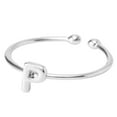 thumbnail image 1 of Fiaya Women Adjustable Initial Rings, 1pc Simple Style Literary Temperament Letter Ring, Daily Jewelry for Women Holiday Party Gift (P), 1 of 1