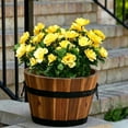 thumbnail image 1 of Fiaya Women Artificial Azalea Flowers Yellow UV Resistant Faux Shrubs Plants Fake Flowers for Porch Garden Wedding Decor 13.8in, 1 of 6
