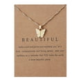 thumbnail image 1 of Fiaya Women Colorful Acrylic Butterfly Pendant Necklace Bohemian Adjustable Retro Card Clavicle Chain Insect Animal Necklace for Women Friend Friendship Party Jewelry Gift (I), 1 of 1
