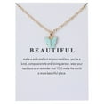 thumbnail image 1 of Fiaya Women Colorful Acrylic Butterfly Pendant Necklace Bohemian Adjustable Retro Card Clavicle Chain Insect Animal Necklace for Women Friend Friendship Party Jewelry Gift (G), 1 of 1